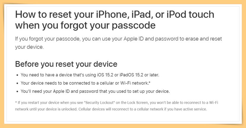 忘记密码重置变更容易！只需输入Apple ID和密码就能解决